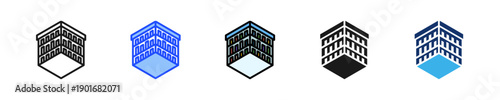Home Library Icon Collection With Multiple Styles