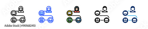 Study Journey Icon Collection With Multiple Styles