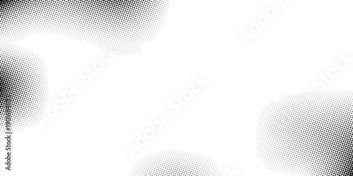 Halftone faded gradient texture. Grunge halftone grit background. White and black sand noise wallpaper. Retro pixilated vector backdrop
