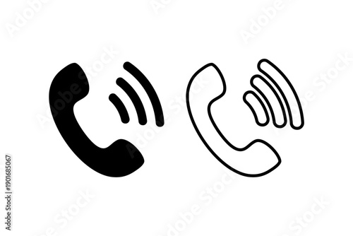 call icon , telephone icon vector