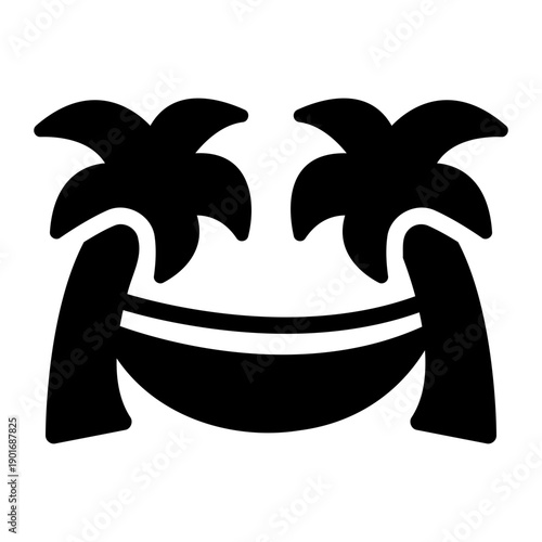 Recliner chair Solid icon