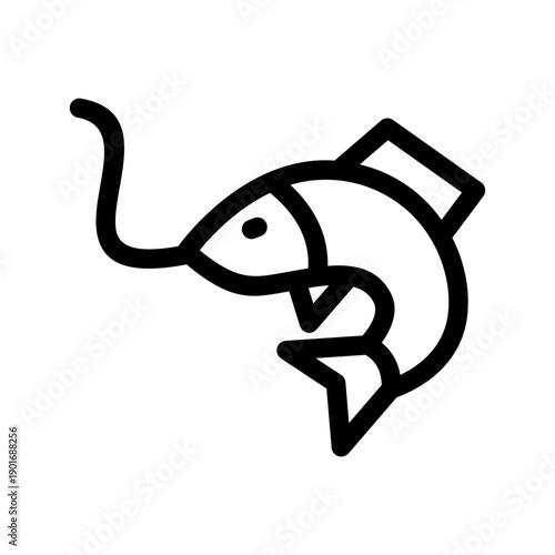 Fishing Icon Vector Symbol Design Illustration