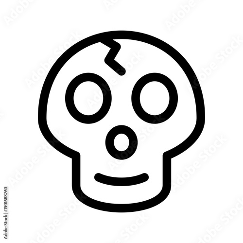 Skull Icon Vector Symbol Design Illustration