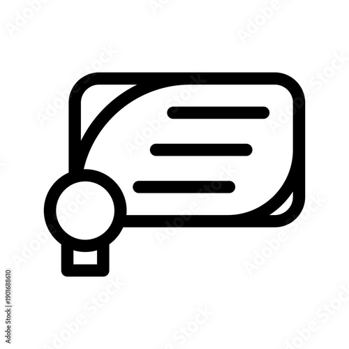 Certificate Icon Vector Symbol Design Illustration