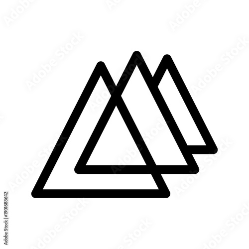 Triangle Icon Vector Symbol Design Illustration
