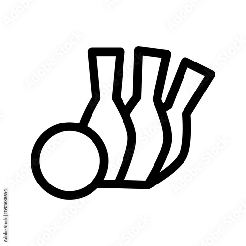 Bowling Icon Vector Symbol Design Illustration