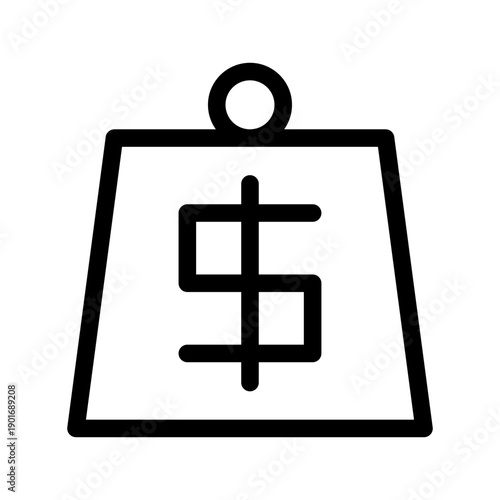 Debt Icon Vector Symbol Design Illustration