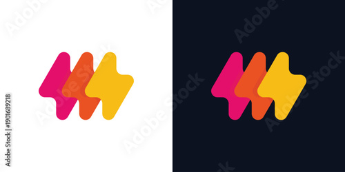 Dual meaning logo combining flash and technology elements, symbolizing speed, innovation, power, and fast, efficient digital solutions.