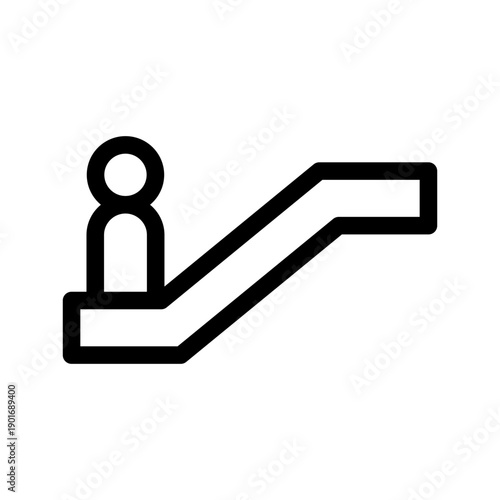 Escalator Icon Vector Symbol Design Illustration