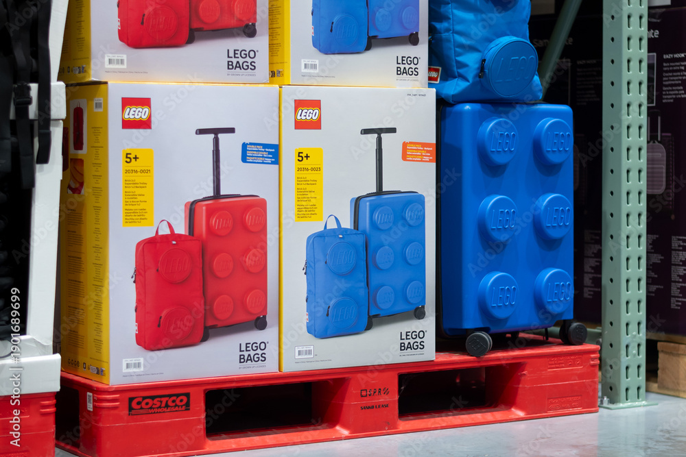 Naklejka premium LEGO Bag Retail Display for Sale at Costco