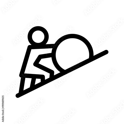 Struggle Icon Vector Symbol Design Illustration