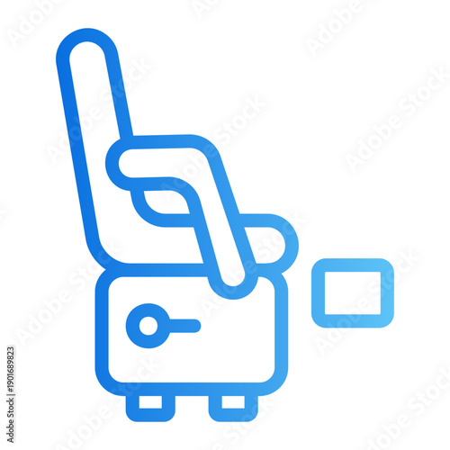 Lounge chair Line Gradient Icon