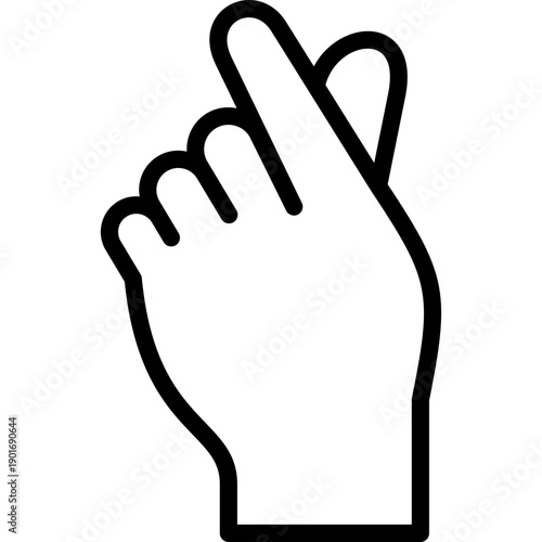 love icon illustration design with outline