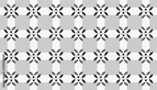 High-performance seamless vector backdrop featuring a harmonic floral-industrial tessellation. Ideal pattern for architecture firm websites, premium medical packaging, and elegant digital wallpapers