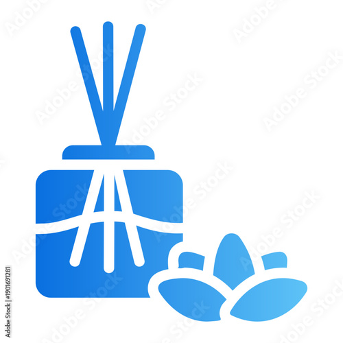Aromatherapy Line Gradient Icon
