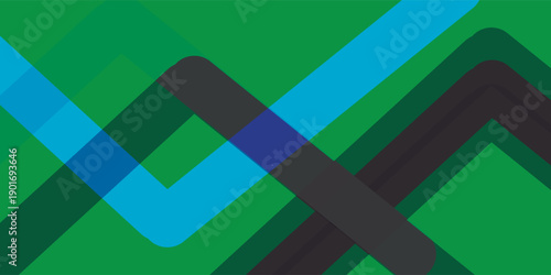 Abstract green background. Modern simple green geometric design. Minimal shapes. Suit for booklet, brochure, banner, poster, website, flyer, cover, corporate, backdrop. Vector illustration