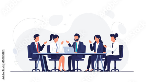 Business Meeting Team Collaboration Discussion Strategy Planning