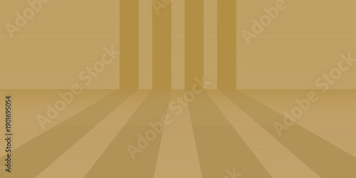 brown studio room. Limbo abstract background. 3d backdrop for product presentation.