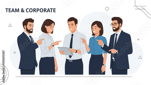 Diverse Business Team Collaborating on Project with Digital Tablet