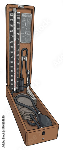 Old fashioned blood pressure equipment