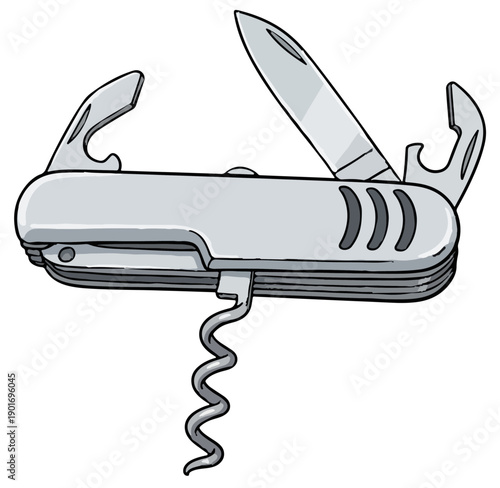 Vintage multi-function folding knife