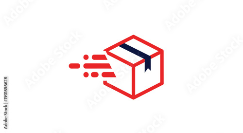 Graphic Representation Expressing Rapid Delivery, Shipping, and Global Transportation Service