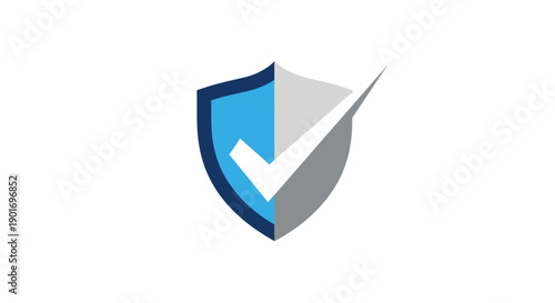 Graphic Symbol Depicting Security And Approval Verification With Shield And Check