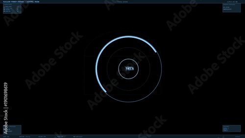 Wallpaper Mural HUD interface animation shows data display and controls for navigation in power station operations during live monitoring Torontodigital.ca