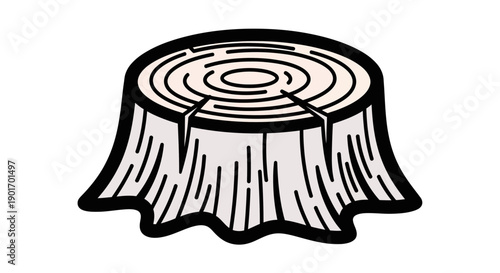 Tree Stump Illustration