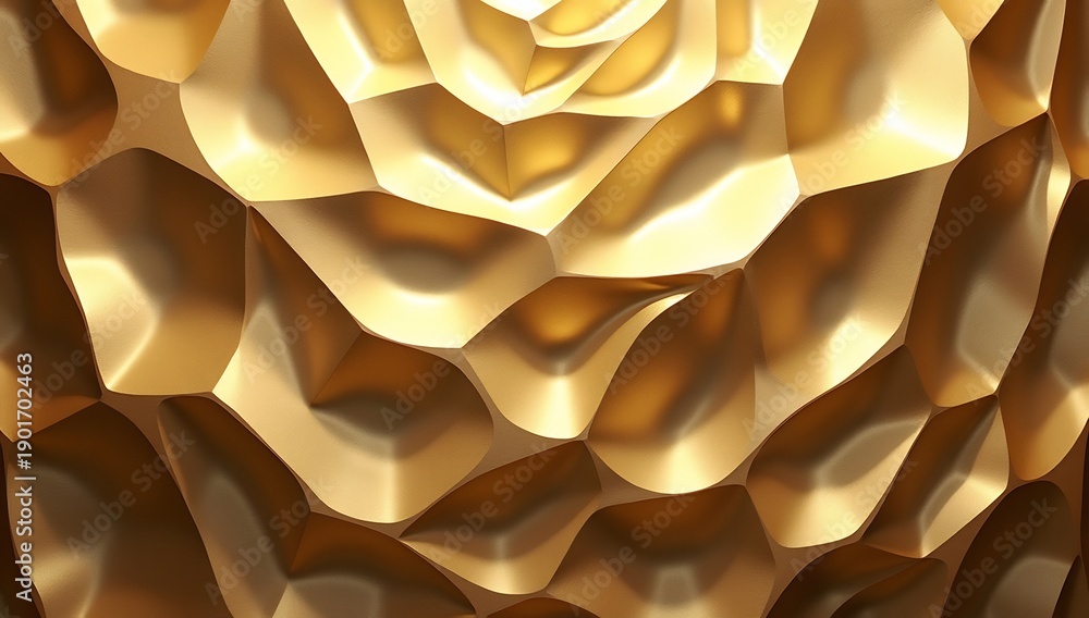 Obraz premium Golden Swirls: A Textured Abstract Background with Fluid Metallic Patterns.