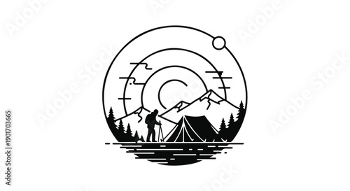 vector illustration of an abstract font