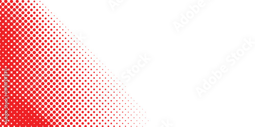 Halftone dot pattern flyer template - vector brochure background graphic design with red vector illustration eps 10