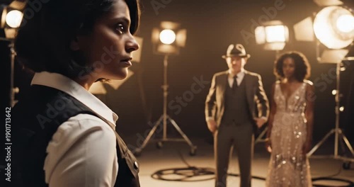 Wallpaper Mural Photographer taking couple photos studio. Torontodigital.ca