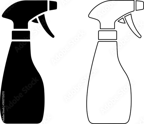 Spray bottles for cleaning and household use
