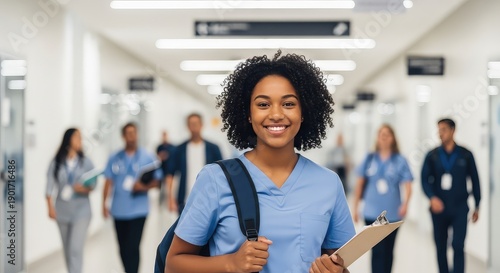 Confident Medical Professional Ready to Serve Patients in a Modern Healthcare System with a Supportive Team Atmosphere