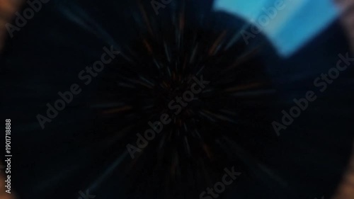 Futuristic eye with digital network, representing artificial intelligence and advanced technology.