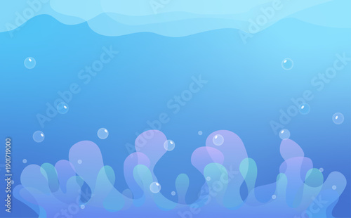 鮮やかな水中の風景