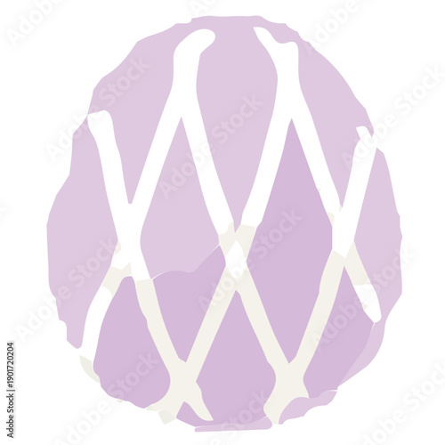 幼稚園・保育園向け 4月のやさしい水彩挿絵イラストシリーズ｜イースターエッグ Easter Egg Watercolor Spring Illustration