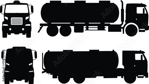 Car carrier truck silhouette vector illustration showing multi level auto transport trailer loaded with sedans for logistics and vehicle delivery designCar carrier truck silhouette vector illustration