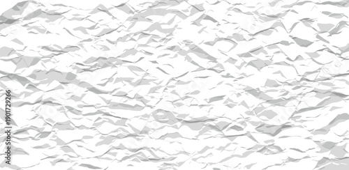 Crumpled Paper Texture Background, Wrinkled Surface, Close-up View, Detailed Pattern, High-Resolution Image