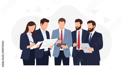 Business Team Collaboration Meeting Planning Strategy