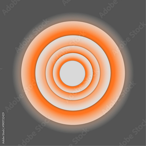 Subdued geometric curves forming elegant calm and approachable modern artwork