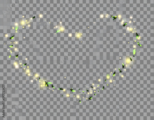 Bioluminescent Love Bug Swarms