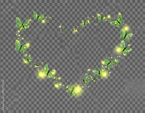 Bioluminescent Love Bug Swarms