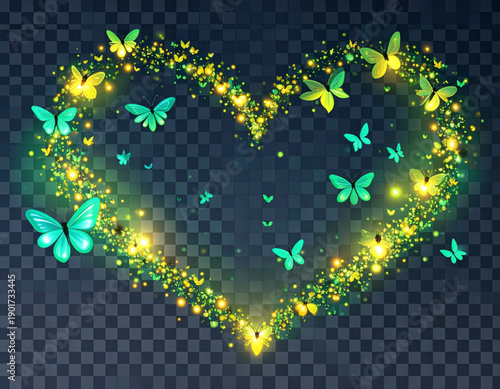 Bioluminescent Love Bug Swarms
