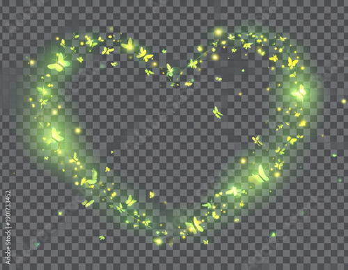 Bioluminescent Love Bug Swarms