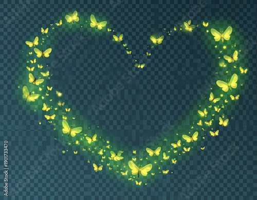 Bioluminescent Love Bug Swarms