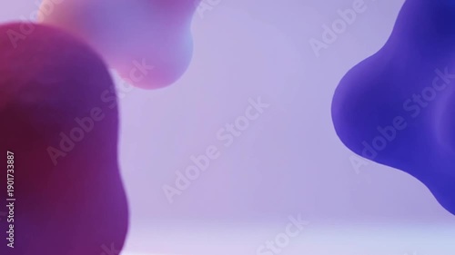 colorful abstract shapes floating