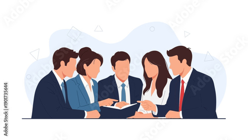 Business Meeting Teamwork Collaboration Discussion Office People