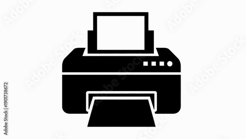 Printer Device Office Equipment Illustration.